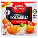 Grand Fermage Provençal Style Mozzarella Cheese Sticks in Breadcrumbs for Baking 100g