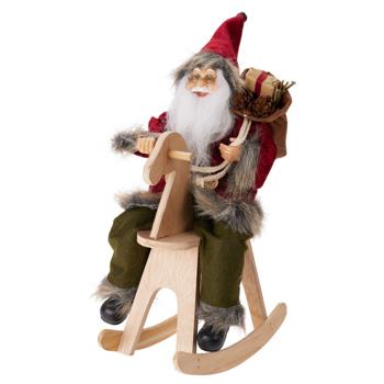Koopman Santa on Swing Decorative Figurine 15х25х35cm
