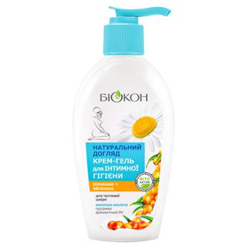 Biocon Chamomile and Sea Buckthorn Cream-gel for Intimate Hygiene for Sensitive Skin 200ml - buy, prices for Vostorg - photo 1