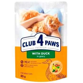 Club 4 Paws Premium Wet Food with Duck for Cats 18+6pcs x 85g - buy, prices for MasterZoo - photo 4