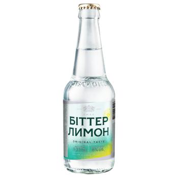 Напій слабоалкогольний Оболонь Біттер Лимон сильногазований 8% 0,33л - купити, ціни на NOVUS - фото 1