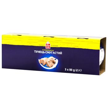 Fine Life Striped Tuna Slices in Sunflower Oil 80g x 3pcs - buy, prices for METRO - photo 1