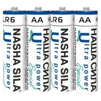 Батарейки Наша Сила Ultra Power AA 4шт - купити, ціни на Чудо Маркет - фото 1