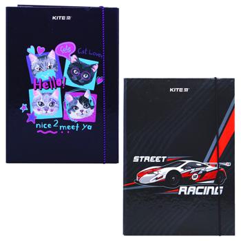Папка для тетрадей Kite Boy/Girl В5 на резинке картон K23-210-1/2 - купить, цены на КОСМОС - фото 1