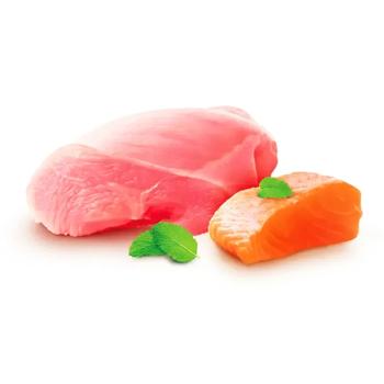 Home Food Healthy Skina and Shiny Coat Dry Food with Turkey and Salmon for Cats 400g - buy, prices for - photo 2