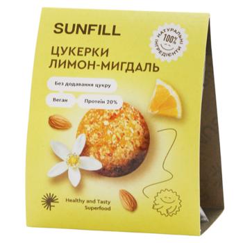 Конфеты Sunfill Лимон-миндаль с протеином 73г - купить, цены на Grono - фото 1
