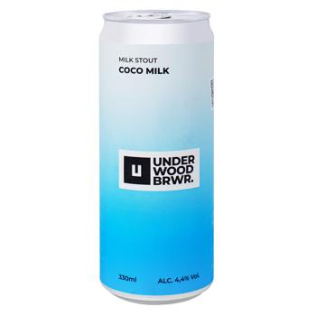 Пиво Underwood Brewery Milk Stout Coco Milk темне нефільтроване 4,4% 0,33л - купити, ціни на NOVUS - фото 1