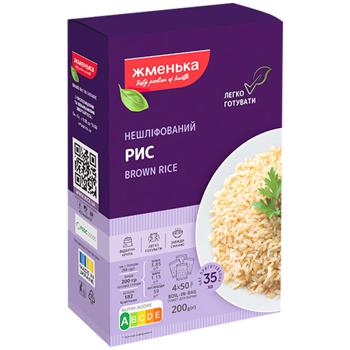 Рис Жменька нешліфований в пакетиках 4х50г - купити, ціни на Auchan - фото 1