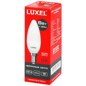 Luxel LED Candle Neutral Light Lamp 6W C37 E14 4000К 045-NЕ - buy, prices for EKO Market - photo 2