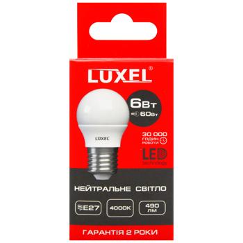 Luxel LED Decorative Ball Neutral Light Lamp 6W G45 E27 4000К 057-NЕ
