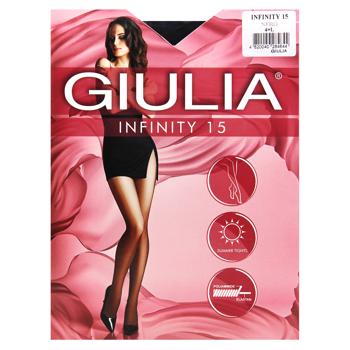 Колготи жіночі Giulia Infinity 15 Den р.4 Nero