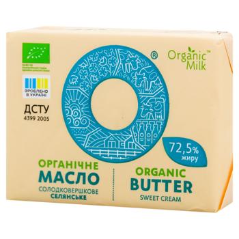 Organic Milk Sweet Cream Butter 72.5% 180g - buy, prices for Vostorg - photo 1