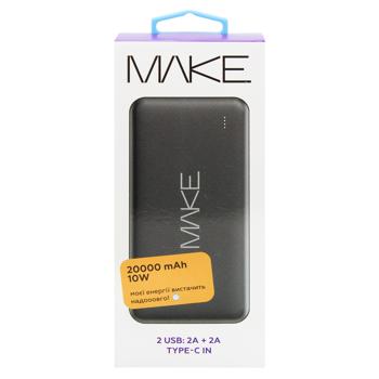 Павербанк Make 10W 2A+2A 20000мАг - купити, ціни на - фото 3