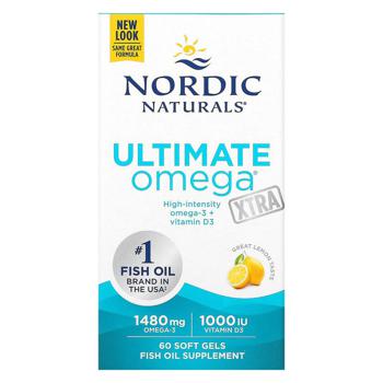 Nordic Naturals Ultimate Omega Xtra Lemon Flavored Fish Oil 1000mg 60 softgels - buy, prices for Biotus - photo 2