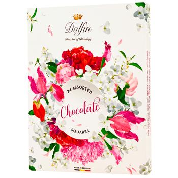 Конфеты Dolfin Flowers шоколадные ассорти 108г