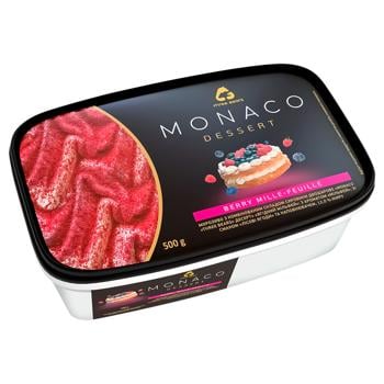 Мороженое Три Медведя Monaco Ягодный мильфей 500г