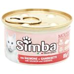 Simba Wet Food with Salmon and Shrimp for Cats 85g
