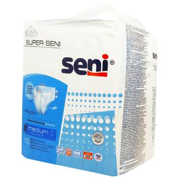 Super Seni Medium Diapers for adults 2 (75-110cm) 10pcs - buy, prices for - photo 6