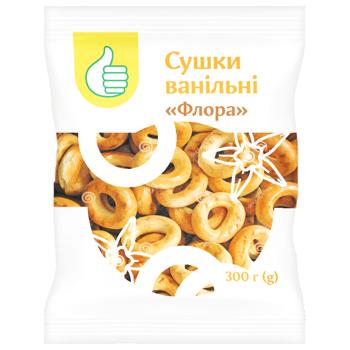 Сушки Auchan ванильные Флора 300г