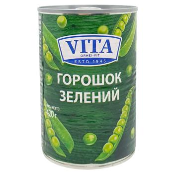 Горошок зелений Vita 420г - купити, ціни на КОСМОС - фото 1