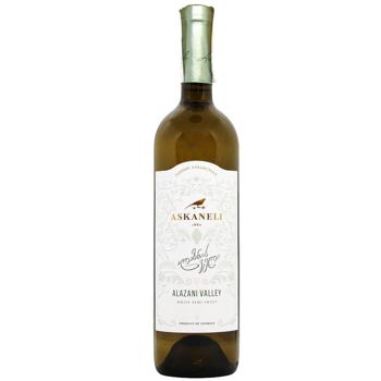 Askaneli Alazan Valley White Semi Sweet Wine 11-12% 0.75l - buy, prices for ULTRAMARKET - photo 1