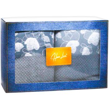 Homeline Blue Towel Set in Box 50x90cm and 70x130cm - buy, prices for - photo 2