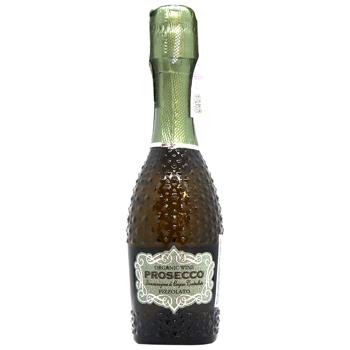 Вино ігристе Pizzolato Prosecco DOC Brut M-Use брют біле 11% 200мл - купити, ціни на Епіцентр FOOD - фото 1