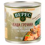 Каша гречана Верес з куркою овочами і грибами 360г