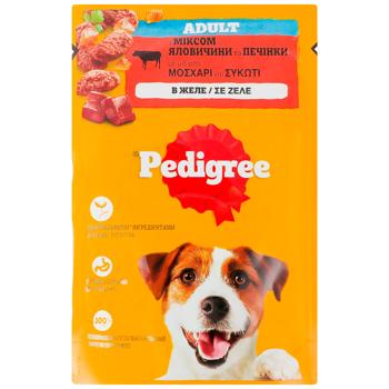 Pedigree Dog food with beef in jelly 100g - buy, prices for Za Raz - photo 1