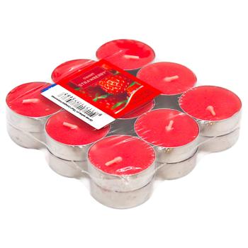 Bolsius Sweet Strawberry Tea Candle 18pcs - buy, prices for COSMOS - photo 1