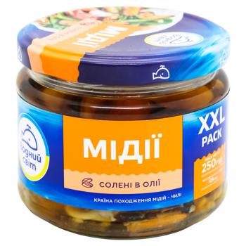 М'ясо мідій Водний Світ в олії 250г