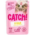 Корм вологий Catch! з птицею та овочами для кошенят 85г