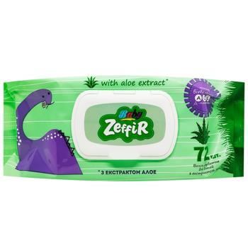 Zeffir Baby Wet Wipes with Aloe Vera Extract 72pcs - buy, prices for Vostorg - photo 1