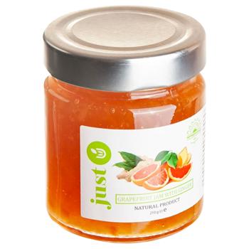 Джем Just U грейпфрутовий з імбирем 210г - купити, ціни на Чудо Маркет - фото 1