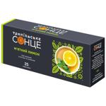 Чай зелений Трипільське Сонце М'ятний лимон 1,5г*25шт