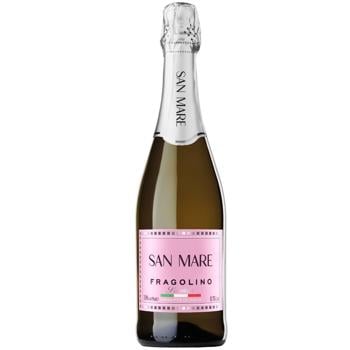 San Mare Fragolino White Sweet Sparkling Wine Drink with Strawberry Flavor 7.5% 0.75l