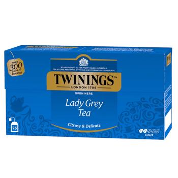Чай чорний Twinings Lady Grey 2г*25шт - купити, ціни на NOVUS - фото 1