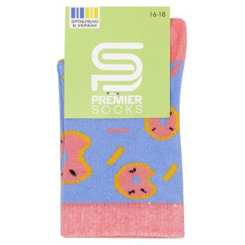 Шкарпетки Premier Socks Пончики дитячі класичні р.16-18 - купити, ціни на NOVUS - фото 1