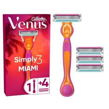 Venus Simply 3 Miami Razor + 4 Cartridges - buy, prices for - photo 2