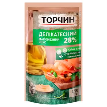 Майонезный соус ТОРЧИН® Деликатесный 28% 150г - купить, цены на Идеал - фото 1