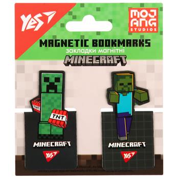 Закладки магнитные Yes Minecraft высечка 2шт - купить, цены на NOVUS - фото 1