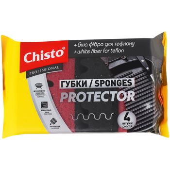 Chisto Professional Protector Kitchen Sponges 4pcs - buy, prices for - photo 1