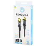 Кабель Remzona USB-C(Type-C) та Лайтінг 20W 1м CCL1-02BK