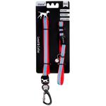 MasterZoo Reflective Nylon Dog Collar 30.5cm + Leash 122cm/10mm Red