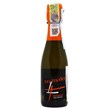 Вино игристое La Tordera Prosecco Treviso белое брют 11,5% 0,2л