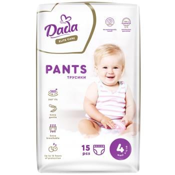 Dada Elite Care Diapers-panties Maxi 4 9-15kg 15pcs - buy, prices for Auchan - photo 1