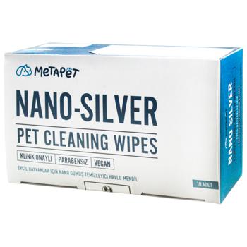Серветки вологі Metapet для догляду за домашніми тваринами 10шт - купити, ціни на КОСМОС - фото 4
