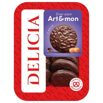 Печенье Delicia Art&mon с арахисом сахарное 300г