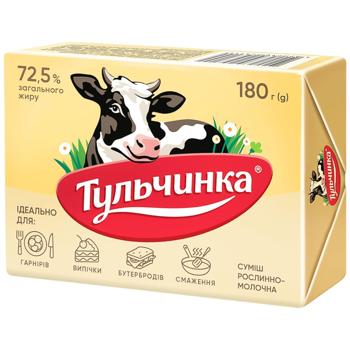 Tulchynka Tulchyn Vegetable-Cream Mix 72.5% 180g - buy, prices for Chudo Market - photo 1
