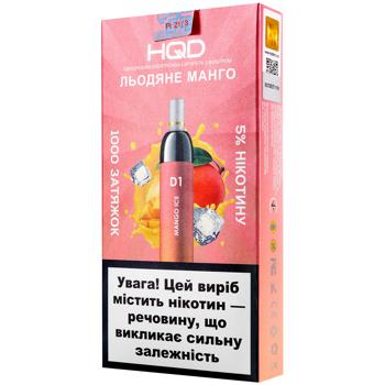 Електронна сигарета HQD D1 Льодяне манго одноразова 4,2мл - купити, ціни на Auchan - фото 1